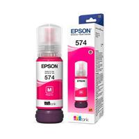 Esta es la imagen de botella de tinta epson modelo t574 magenta para l8050