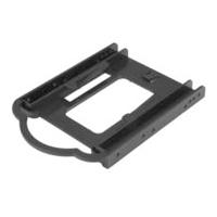 Esta es la imagen de bracket de montaje de dd/ssd de 2.5 para bahía de 3.5 pulgadas - instalacion sin herramientas - startech.com mod. bracket125pt