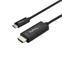 Esta es la imagen de cable adaptador de 1m usb-c a hdmi 4k 60hz - negro - cable usb tipo c a hdmi - cable convertidor de video usbc - startech.com mod. cdp2hd1mbnl