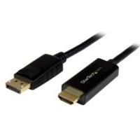 Esta es la imagen de cable adaptador de 2m displayport a hdmi - color negro - ultra hd 4k - startech.com mod. dp2hdmm2mb