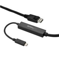 Esta es la imagen de cable adaptador de 3m usb-c a displayport 4k 60hz - negro - cable usb tipo c a dp - cable de video usbc - startech.com mod. cdp2dpmm3mb