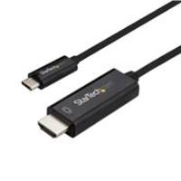 Esta es la imagen de cable adaptador de 3m usb-c a hdmi 4k 60hz - negro - cable usb tipo c a hdmi - cable convertidor de video usbc - startech.com mod. cdp2hd3mbnl