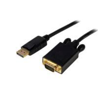 Esta es la imagen de cable adaptador de 91cm convertidor de video displayport dp a vga - activo - 1080p - negro - startech.com mod. dp2vgamm3b
