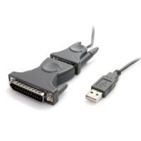 Esta es la imagen de cable adaptador de 91cm usb-a a 1 puerto serie rs232 - adaptador serial - 1x db9 db25 - 1x usb a - startech.com mod. icusb232db25