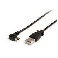 Esta es la imagen de cable de 1.8 metros mini usb a usb-a acodado a la derecha - cable adaptador de mini usb-b a usb-a - negro - startech.com mod. usb2habm6ra
