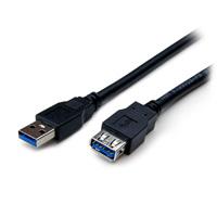 Esta es la imagen de cable de 1.8m de extension alargador pasivo usb 3.0 superspeed - macho a hembra usb a - extensor - negro - startech.com mod. usb3sext6bk