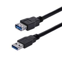 Esta es la imagen de cable de 1m de extension alargador pasivo usb 3.0 superspeed - macho a hembra usb a - extensor - negro - startech.com mod. usb3sext1mbk