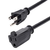 Esta es la imagen de cable de 2m de extension de alimentacion - cable nema 5-15r a nema 5-15p - 13a 125v - 16awg - startech.com - cable extensor de alimentacion para computadora nema 5-15r a nema 5-15p - ul