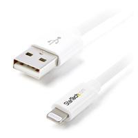 Esta es la imagen de cable de 2m lightning de 8 pin a usb a 2.0 para apple ipod iphone ipad - blanco - startech.com mod. usblt2mw