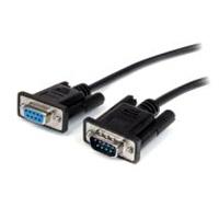 Esta es la imagen de cable de 3m de extension directo straight through serial rs232 video pantalla ega db9 macho a hembra - extensor negro - startech.com mod. mxt1003mbk