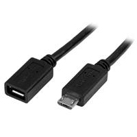 Esta es la imagen de cable de 50cm micro usb de extension - macho a hembra - startech.com mod. usbubext50cm