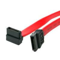 Esta es la imagen de cable de 60cm de datos sata en angulo recto a la derecha acodado en l 7 pines  - 2x serial ata macho - startech.com mod. sata24ra1