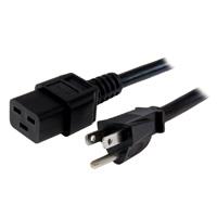 Esta es la imagen de cable de corriente de 1.8m de alimentacion - servicio pesado - 14awg - nema 5-15p a c19 - 15a 125v - startech.com mod. pxt515c19146