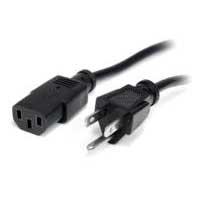 Esta es la imagen de cable de corriente de 3m estandar de alimentacion para computadora - 18 awg - nema5-15p a c13 - 10a 125v - startech.com mod. pxt10110