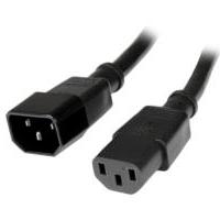 Esta es la imagen de cable de corriente de 90cm de extension - c14 a c13 - 14 awg - 15a 125v - de servicio pesado - startech.com mod. pxt100143