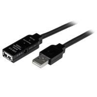 Esta es la imagen de cable de extensin alargador de 10m usb 2.0 hi speed alta velocidad activo amplificado - macho a hembra usb a - negro - startech.com mod. usb2aaext10m