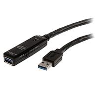 Esta es la imagen de cable extensor alargador usb 3.0 superspeed activo de 3m - usb a macho a hembra - negro - startech.com mod. usb3aaext3m