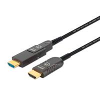 Esta es la imagen de cable hdmi fibra optica /manhattan/355698/m-m  4k@60hz 50.0m conector hdmi desmontable