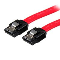 Esta es la imagen de cable sata serial ata 45cm con seguro cierre de seguridad  bloqueo con pestillo latching - startech.com mod. lsata18