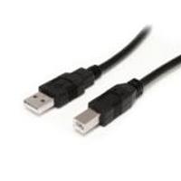 Esta es la imagen de cable usb activo de 9m para impresora - 1x usb a macho - 1x usb b macho - adaptador negro - startech.com mod. usb2hab30ac