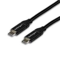 Esta es la imagen de cable usb-c de 2m a usb-c con capacidad para entrega de alimentacion de 5a (100w) - usb tipo-c - cable de carga usb-c - usb 2.0 - startech.com mod. usb2c5c2m