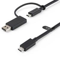Esta es la imagen de cable usb tipo c de 1m con adaptador usb-a