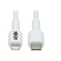 Esta es la imagen de cable usb tripp-lite m102-01m-wh cable de sincronización y carga usb c a lightning (m/m)