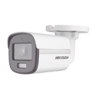 Esta es la imagen de camara bala turbohd 2 megapixeles hikvision ds-2ce10df0t-fs imagen a color 24/7 / lente 2.8 mm / luz blanca 20 mts / exterior ip67 / dwdr / micrfono integrado