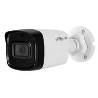 Esta es la imagen de camara dahua bullet 5 mp / microfono integrado / lente de 2.8mm / ir de 80 mts / ip67 / starlight / cvi / cvbs / ahd / tvi