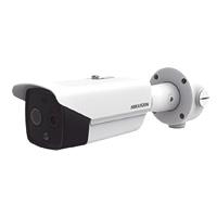 Esta es la imagen de camara ip dual hikvision ds-2td2617-6/qa bala térmica 6.2 mm (160 x 120) / óptico 8 mm (4 megapixel) / detección de personas 183 m /40 mts ir / exterior ip67 / poe / termométrica / detección de tempe