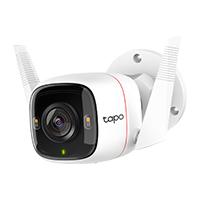 Esta es la imagen de camara ip tp-link tapo c320ws wifi 2k qhd microsd 4 mp microsd 256gb ip66 alarma funciona con google y alexa