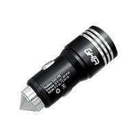 Esta es la imagen de cargador para auto ghia 2 puertos usb