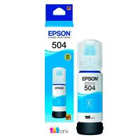 Esta es la imagen de cartucho epson modelo t504 cyan