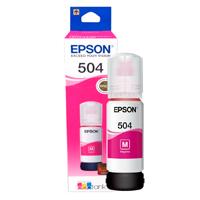 Esta es la imagen de cartucho epson modelo t504 magenta