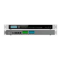 Esta es la imagen de conmutador ip grandstream ucm6308a/ serie audio 8fxo8fxs 1500 extensiones sip 200 llamadas simultaneas 3 puertos gigabit montaje en rack y escritorio compatible con gdms remote connet wave