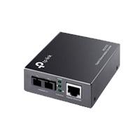 Esta es la imagen de convertidor de medios tp-link mc210cs mono modo conector de fibra sc a rj45 1000mbps duplex total hasta 15km