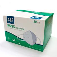 Esta es la imagen de cubre bocas kn95 blanco con 50 pzas