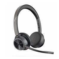 Esta es la imagen de diadema hp poly 76u49aa voyager 4320 uc/ inalambrica bluetooth binaural dongle usb-a alcance de 50m hasta 24 h de conversacion conexion hasta 2 dispositivos sin base de carga