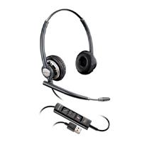Esta es la imagen de diadema hp poly 783m6aa encorepro 725/auriculares estreo usb-a para call center color negro