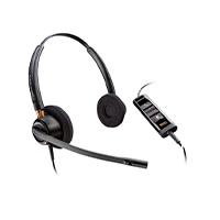 Esta es la imagen de diadema hp poly 783r3aa encorepro hw525/ binaural usb-a con microfono cancelacion de ruido para call center