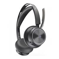 Esta es la imagen de diadema hp poly 9t9j4aaac3 voyager focus 2 uc/ version microsoft teams bluetooth dongle usb-a conexion hasta 2 dispositivos estereo hasta19 h de conversacion alcance hasta 50 m (sin base de carga)