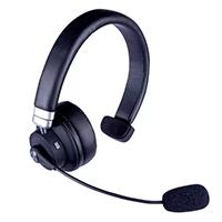 Esta es la imagen de diadema - techzone - tzdibt01 - monoaural - bluetooth 5.0 - cancelacion de ruido - duracion de bateria 6-8 hrs -  negro/plata