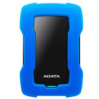 Esta es la imagen de disco duro externo adata hd330 2tb portatil 2.5 usb 3.2 windows mac linux contragolpes slim color azul ahd330-2tu31-cbl