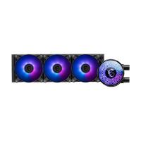 Esta es la imagen de disipador de enfriamiento liquido msi  mag coreliquid a12 360 / black/ 360mm / intel