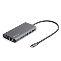 Esta es la imagen de docking station usb-c multipuertos - hdmi o vga - pd de 100w entrega de alimentacion - cable de 30cm - lector de sd (dkt30chvausp) - startech.com mod. dkt30chvausp