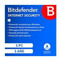 Esta es la imagen de esd bitdefender internet security / 1 usuario / 1 año entrega electronica