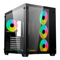 Esta es la imagen de gabinete gamer balam rush tank pro gm930 / atx - mini torre / micro atx - mini itx / panel cristal templado removible / ventilador rgb / malla metalica / 2 x ssd - 2 x hdd / negro / br-935944