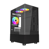 Esta es la imagen de gabinete ocelot gaming glass en6 / mini tower / m-atx