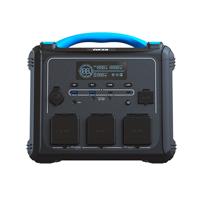 Esta es la imagen de generador electrico de baterias lmfp  portatil forza serie titan fpp-t1200 1200w 10 salidas 3ac/8dc 2 pantalla lcd panel de control integrado lampara led carga rapida en 1.5 horas