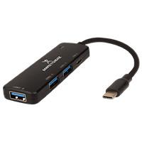 Esta es la imagen de hub usb tipo c - 3 puertos usb-a 1 puerto usb-c perfect choice
